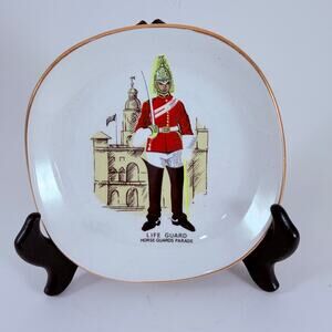 Weatherby Hanley England Royal Falcon Ware Life Guard Plate 4.5" Vintage